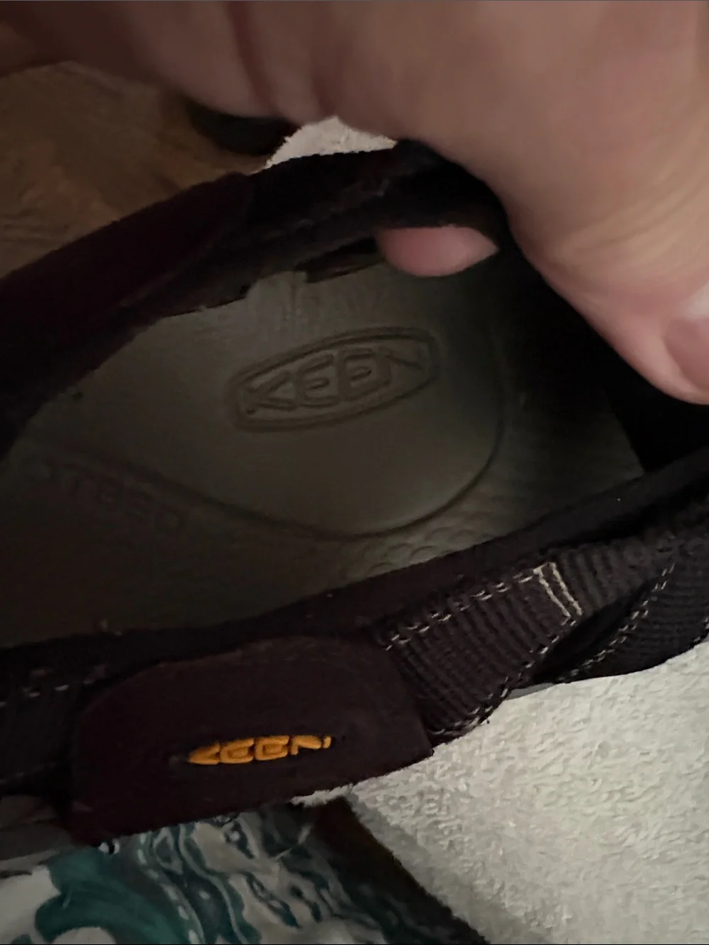 KEEN Black and Yellow Men's Closed-Toe Hiking Sandals